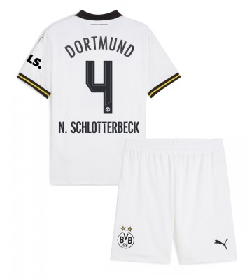 Borussia Dortmund Nico Schlotterbeck #4 Tredje Kläder Barn 2024-25 Kortärmad (+ Korta byxor)